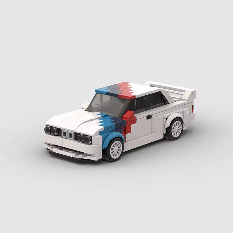 Racing and Sports Car M3 Model Compatible with Small Particle Puzzle Block Toys