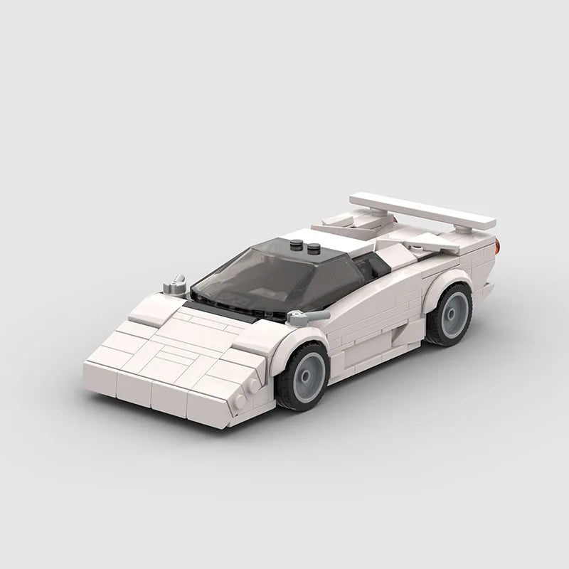 MOC Lam-Bo Roadster White (M10226) Assembled Compatible with Le-Go Car DIY Building Blocks Kid Toys Gift NO Box