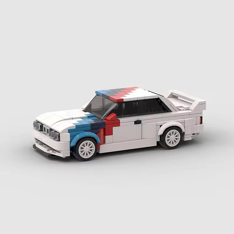 Racing and Sports Car M3 Model Compatible with Small Particle Puzzle Block Toys