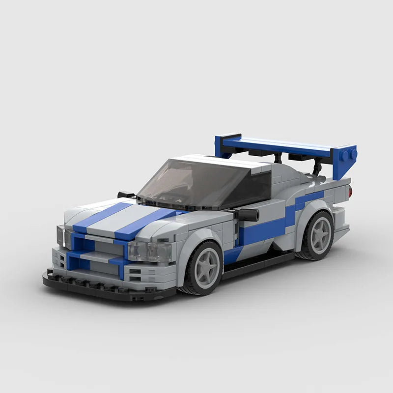 MOC R34 Assembled Compatible with Le-Go Car DIY Building Blocks Kid Toys Gift NO Box